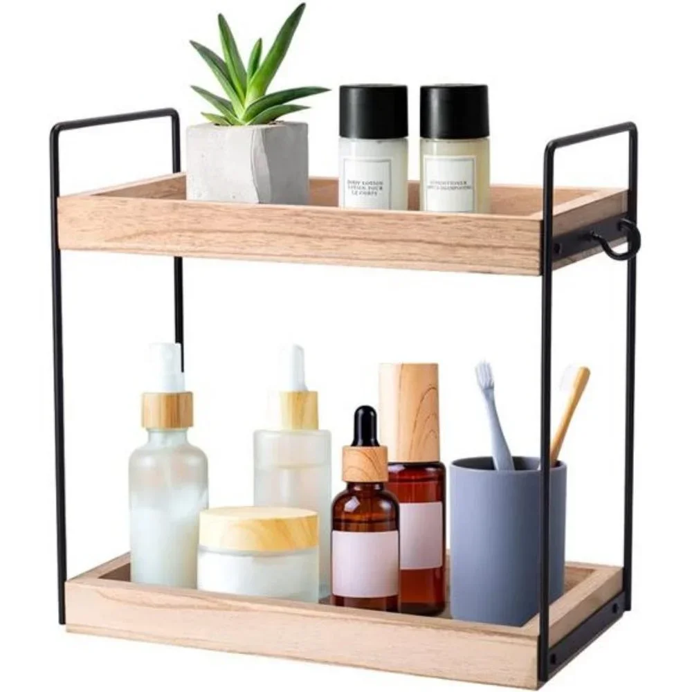 2-Tier Countertop Organizer for Bathroom Counter - Bathroom Counter Organizers
